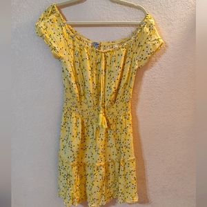 Yellow floral dress